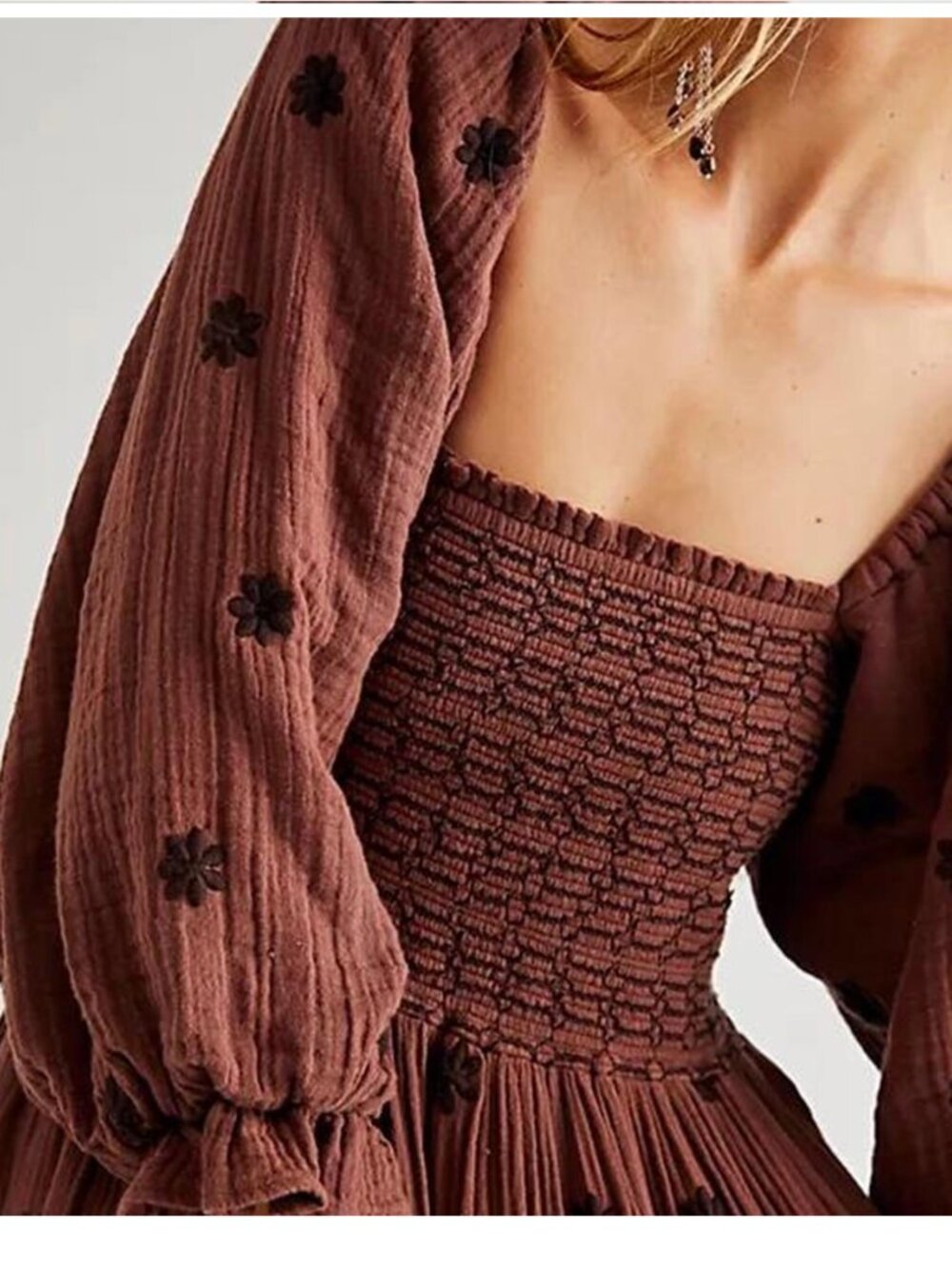 Free People Dahlia Embroidered Maxi Dress - Picture 2 of 6